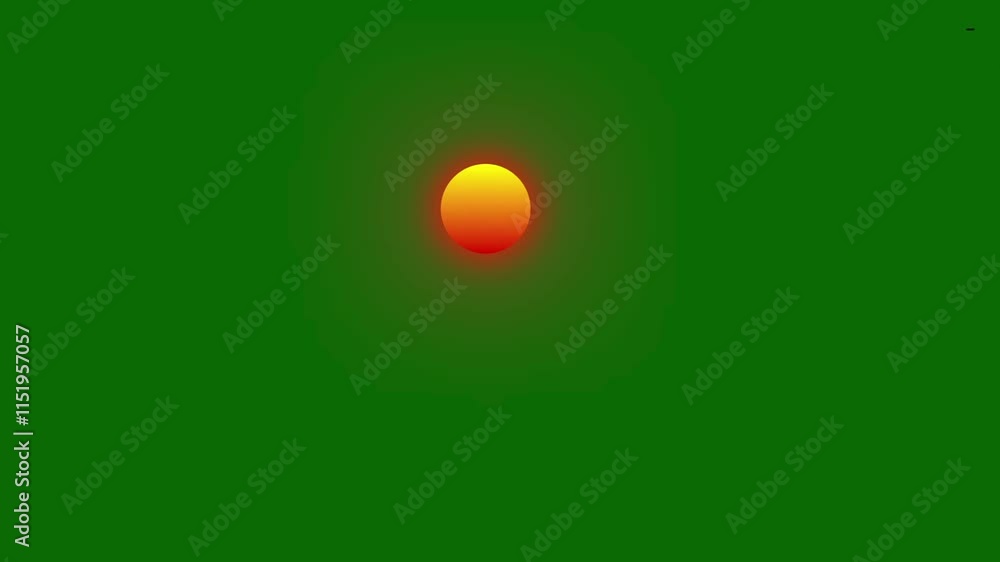 Sunset On Green Screen Background Sunset On Green Screen Background