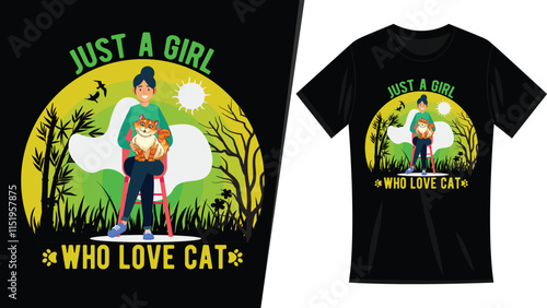 Cat t shirt design