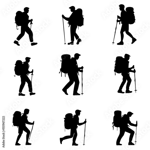 Explore the Great Outdoors: Stunning Hiker Silhouettes for Adventure Enthusiasts