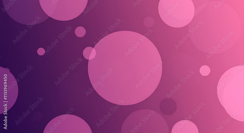 Delicate pink and purple circles. Abstract overlapping geometric shapes. Gradient background design. Delicate pink and purple circles. Abstract overlapping geometric shapes. Gradient background design.