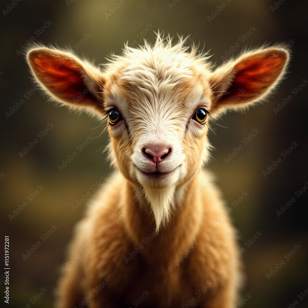 Concept photo of goat with space for text Concept photo of goat with space for text