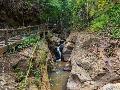 Pam Bok Waterfall in Thailand near Pai photo