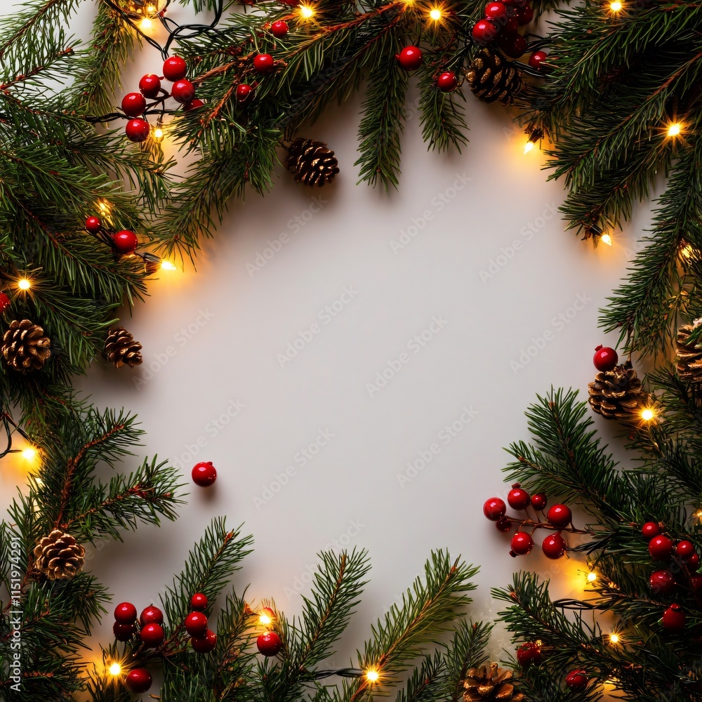 Festive christmas decorations with pine and lights cozy indoor setting holiday atmosphere close-up view seasonal cheer Festive christmas decorations with pine and lights cozy indoor setting holiday atmosphere close-up view seasonal cheer
