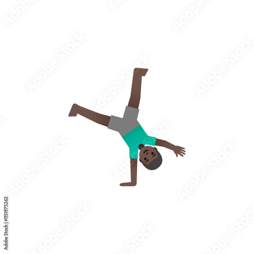 Person Doing Cartwheel Emoji

