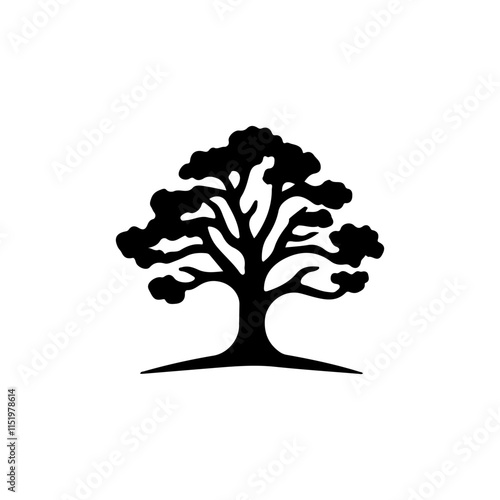 Tree silhouette vector illustration