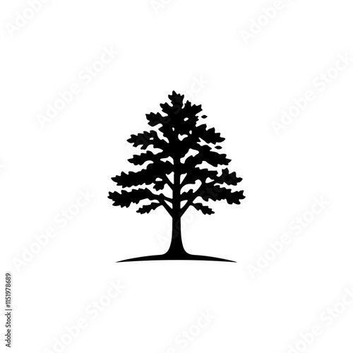 Tree silhouette vector illustration
