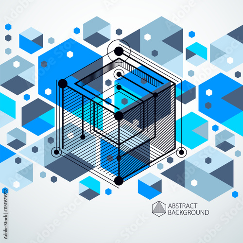 Vector of modern abstract c...