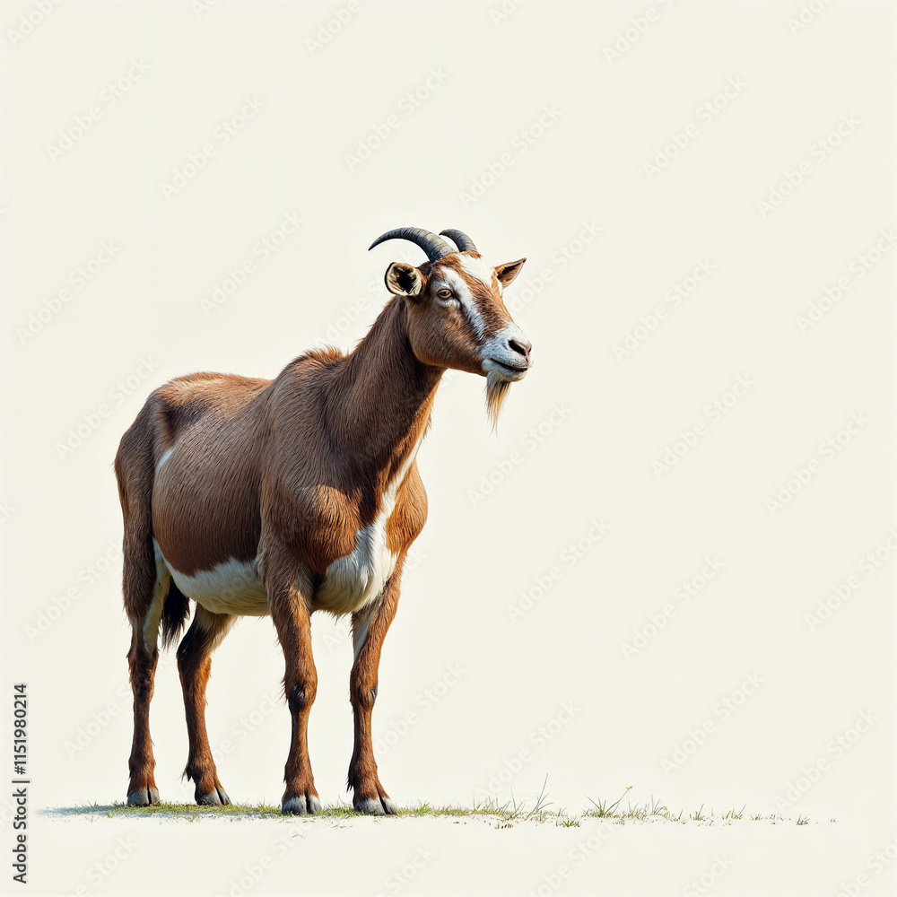 Fototapeta premium Concept photo of goat with space for text