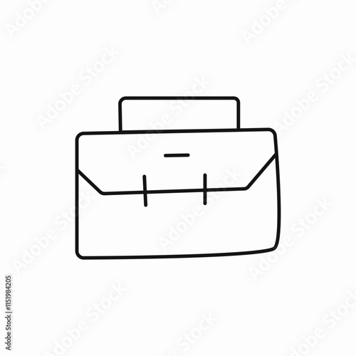 Briefcase icon vector sign business vector sign