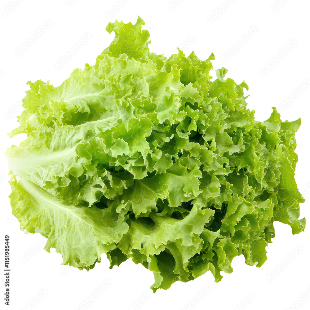 Fresh lettuce isolated on transparent background, PNG Fresh lettuce isolated on transparent background, PNG