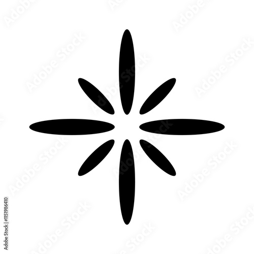 Lights flare primitive geometric shape