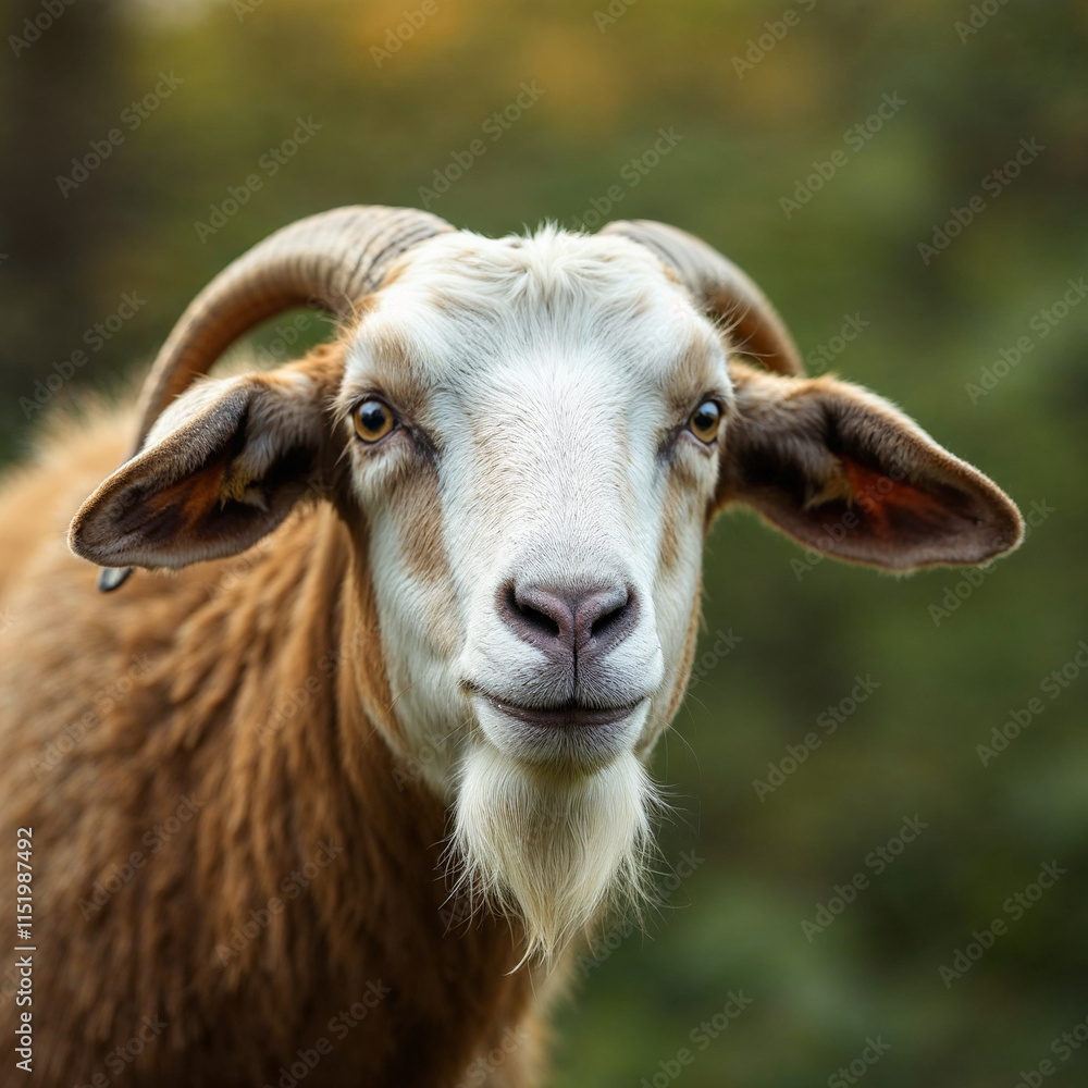 Concept photo of goat with space for text Concept photo of goat with space for text
