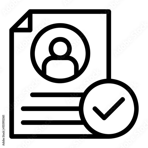 resume line icon