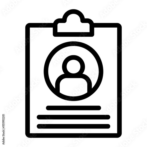 resume line icon