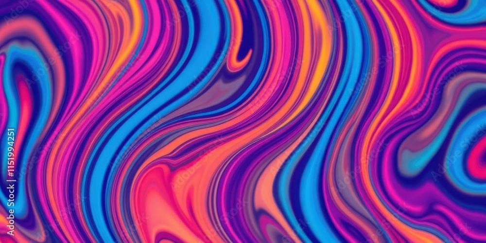 Abstract Swirling Lines of Vibrant Hues in a Psychedelic Pattern of Blue, Pink, Orange, and Purple Abstract Swirling Lines of Vibrant Hues in a Psychedelic Pattern of Blue, Pink, Orange, and Purple