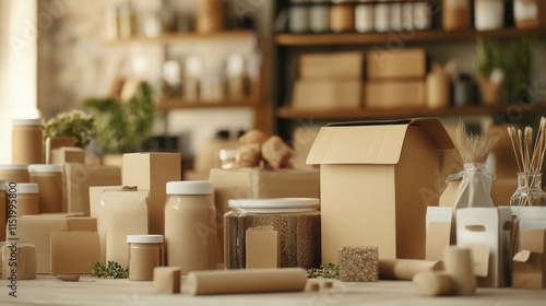 Sustainable Packaging Solutions, an exhibition of eco-friendly packaging designs and labels from around the world, promoting environmental consciousness photo