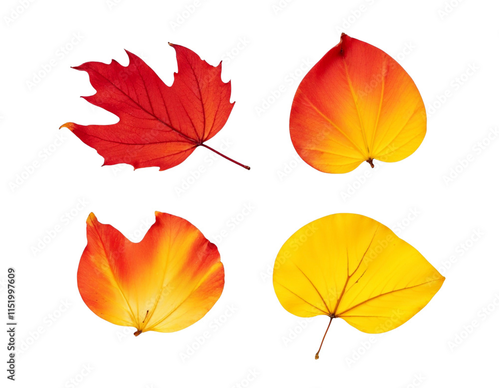 Obraz premium set of autumn leaves