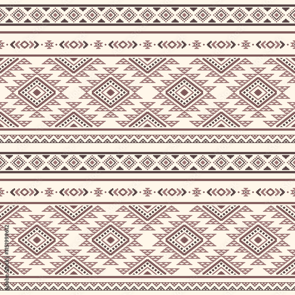 Southwest Aztec geometric Native American Mexican Navajo tribal ethnic boho indian texture ornament seamless pattern fabric colorful design vector for woven textile printing blanket rug carpet fashion Southwest Aztec geometric Native American Mexican Navajo tribal ethnic boho indian texture ornament seamless pattern fabric colorful design vector for woven textile printing blanket rug carpet fashion
