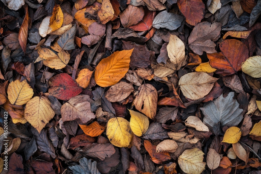Autumn Leaves Blanket Ground Colorful Fall Autumn Leaves Blanket Ground Colorful Fall