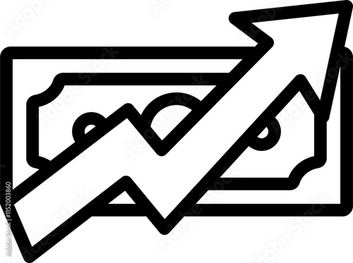 Deflation Line Icon