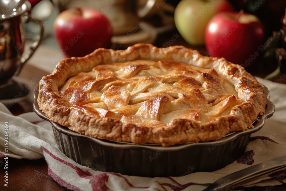 Golden Brown Apple Pie Baked To Perfection Golden Brown Apple Pie Baked To Perfection