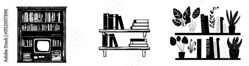 Vibrant books are stacked and tilted on a compact wooden shelf, fostering a warm and welcoming environment for reading and education.