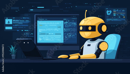 Wallpaper Mural chatbot communicating with customer Torontodigital.ca