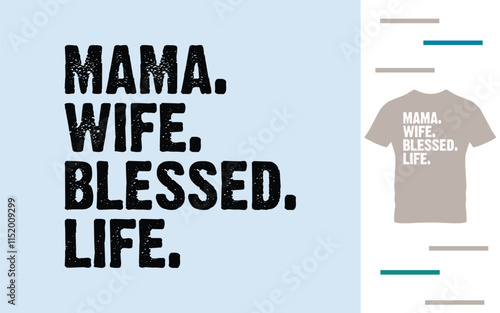 Blessed woman life t shirt design