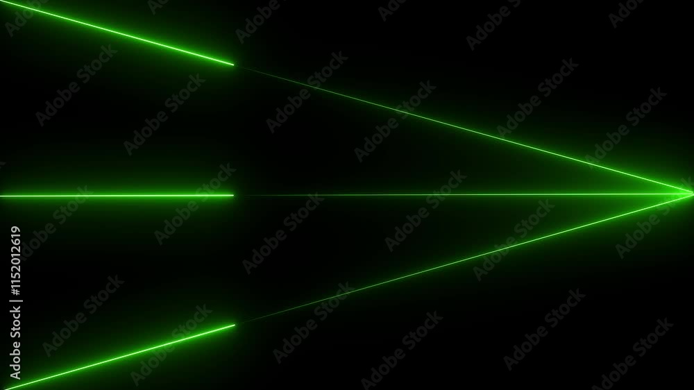 Neon horizontal line animation. 3 neon line animation on black background. Neon horizontal line animation. 3 neon line animation on black background.