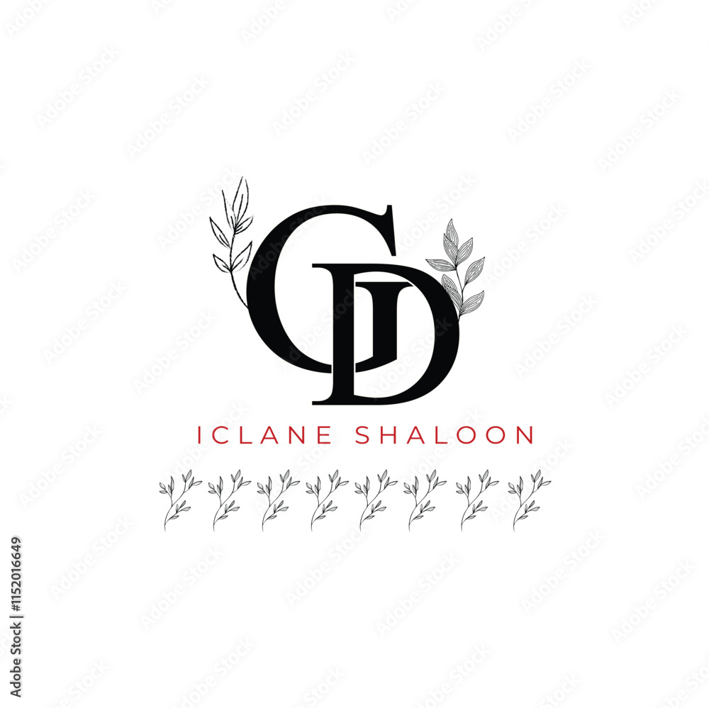 Minimalist GD Monogram with Botanical Illustration.Elegan Initial DG Logo with Floral Element. Wedding logos, hand drawn elegant, delicate and minimalist,black and white vintage logo for beauty shop. Minimalist GD Monogram with Botanical Illustration.Elegan Initial DG Logo with Floral Element. Wedding logos, hand drawn elegant, delicate and minimalist,black and white vintage logo for beauty shop.