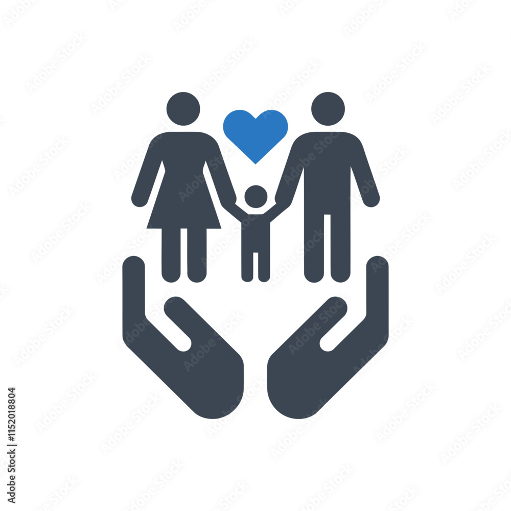 Obraz premium Family Protection Icon