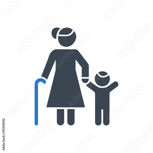 Generational Family Support Icon