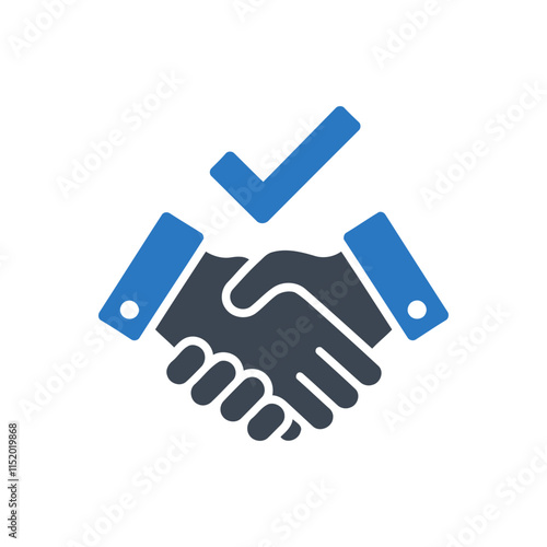 Verified Trust Handshake Icon