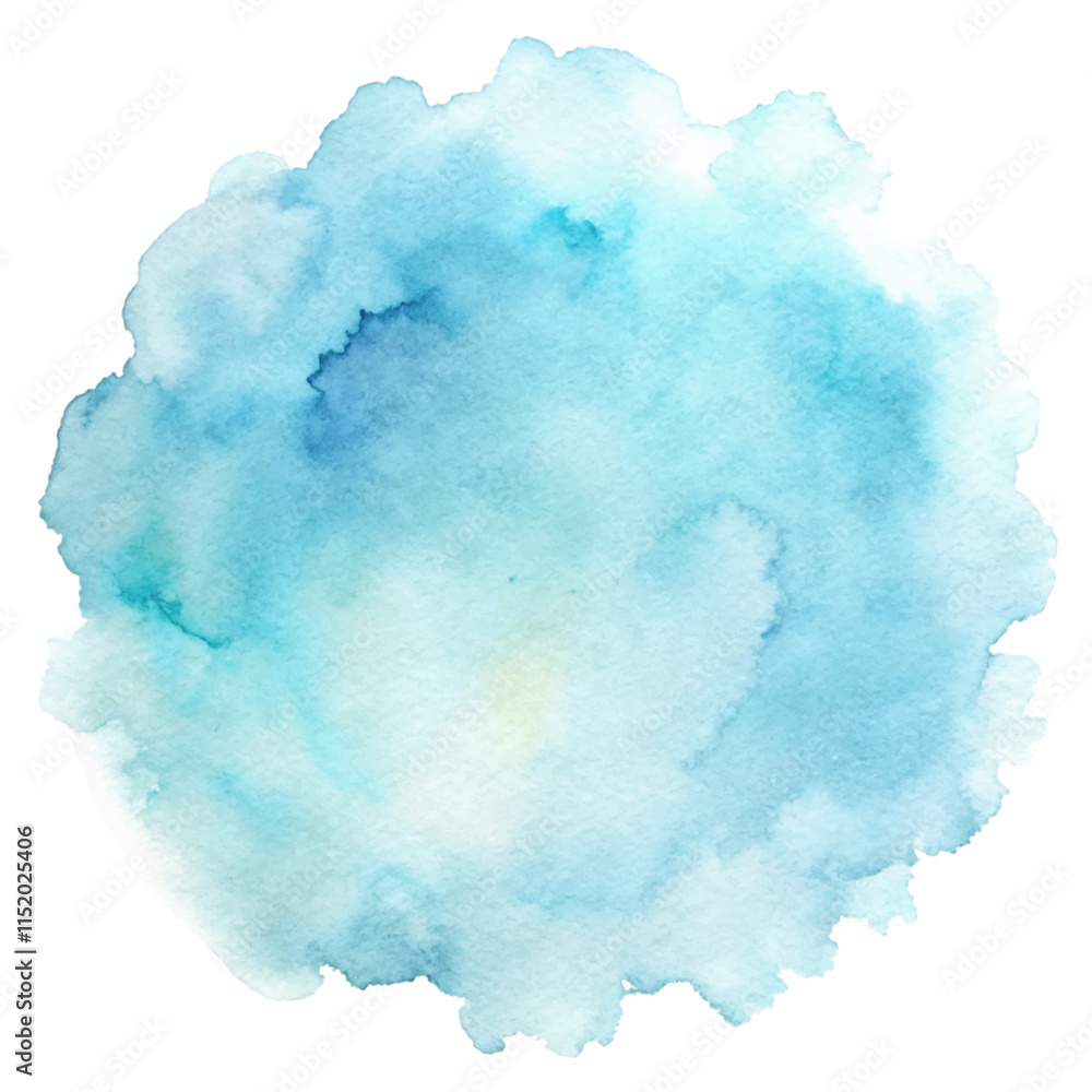 Cool blue watercolor splash creating a refreshing and tranquil effect. Cool blue watercolor splash creating a refreshing and tranquil effect.