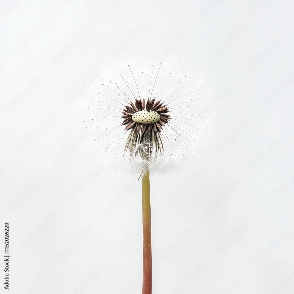 custom made wallpaper toronto digitalA dandelion on a white background, symbolizing condolence and support.