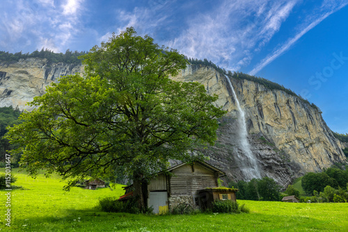 Lauterbrunnen Wasserfall in der Schweiz