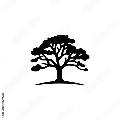 Tree silhouette vector illustration