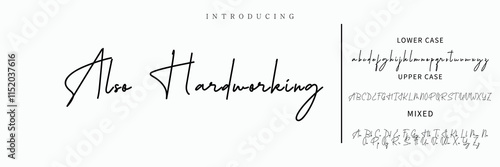 Signature Font Calligraphy Logotype Script Font Type Font lettering handwritten.