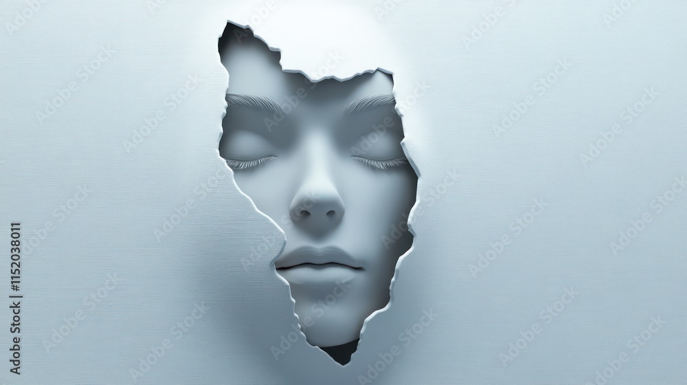 A sculpted face emerging from a textured surface, symbolizing depth and introspection. A sculpted face emerging from a textured surface, symbolizing depth and introspection.