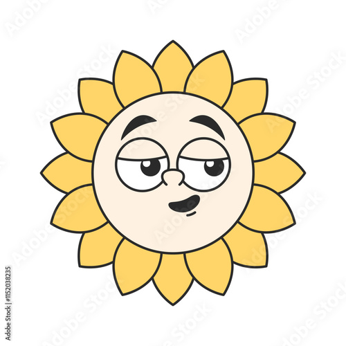 Daisy flower smiling irritatingly smug