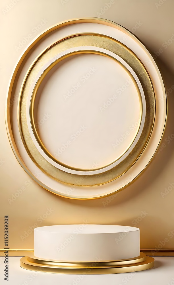 Golden Frame with Cake Golden Frame with Cake