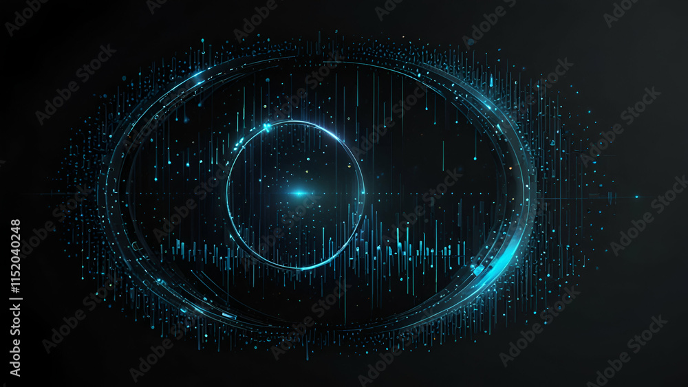 Abstract Background Featuring Streaming Binary Code, Representing Digital Transformation and the Pulse of Technology Abstract Background Featuring Streaming Binary Code, Representing Digital Transformation and the Pulse of Technology