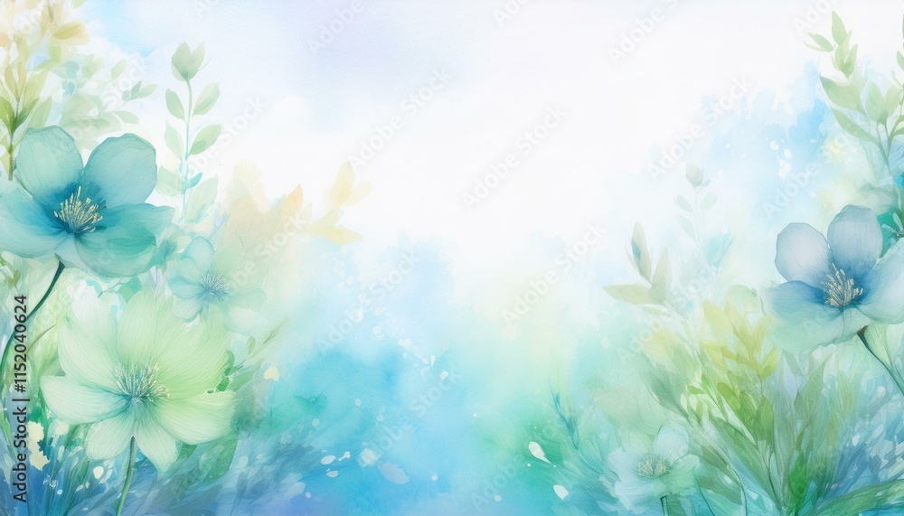 Obraz premium spring flowers background graphic resource with copy space for text