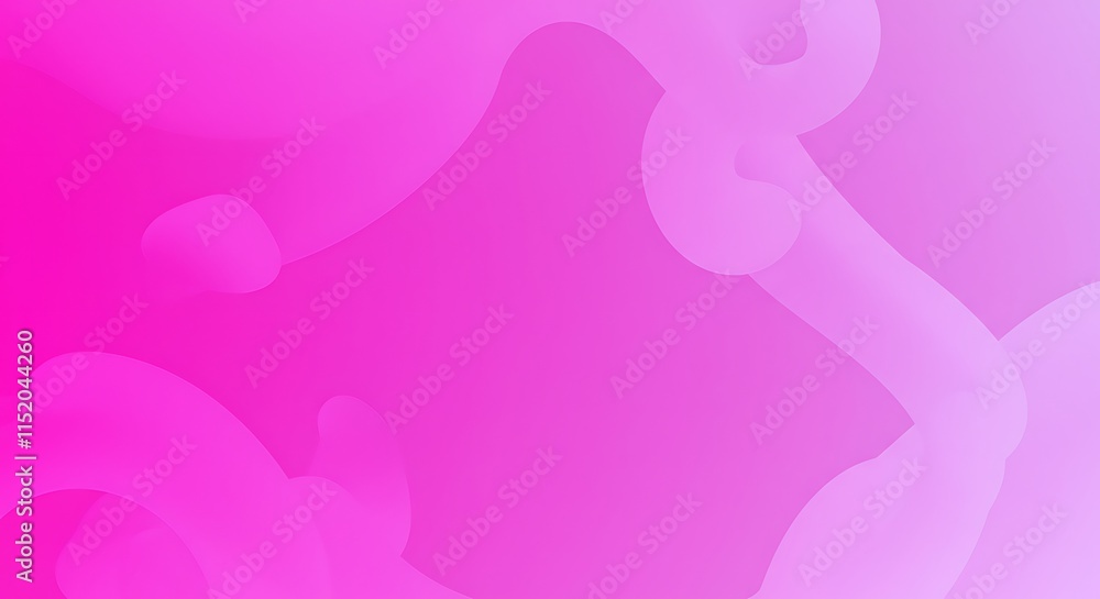 Pink magenta gradient abstract fluid smooth curves shapes design background.