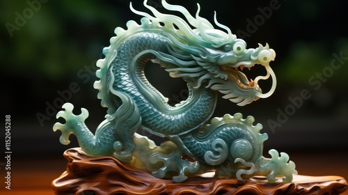 Wallpaper Mural Jade Dragon Sculpture: A Masterpiece of Chinese Art Torontodigital.ca