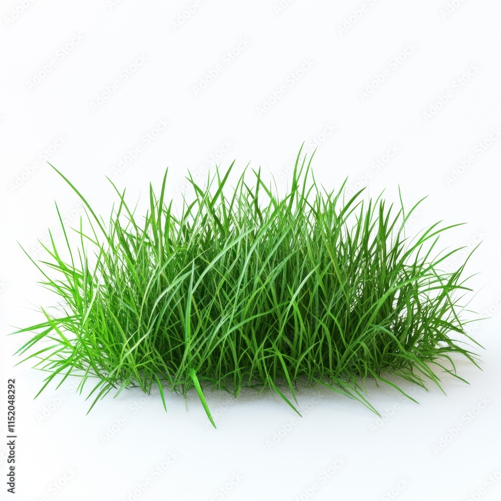 A lush green grass field set against a transparent or white background, ideal for showcasing products. A lush green grass field set against a transparent or white background, ideal for showcasing products.