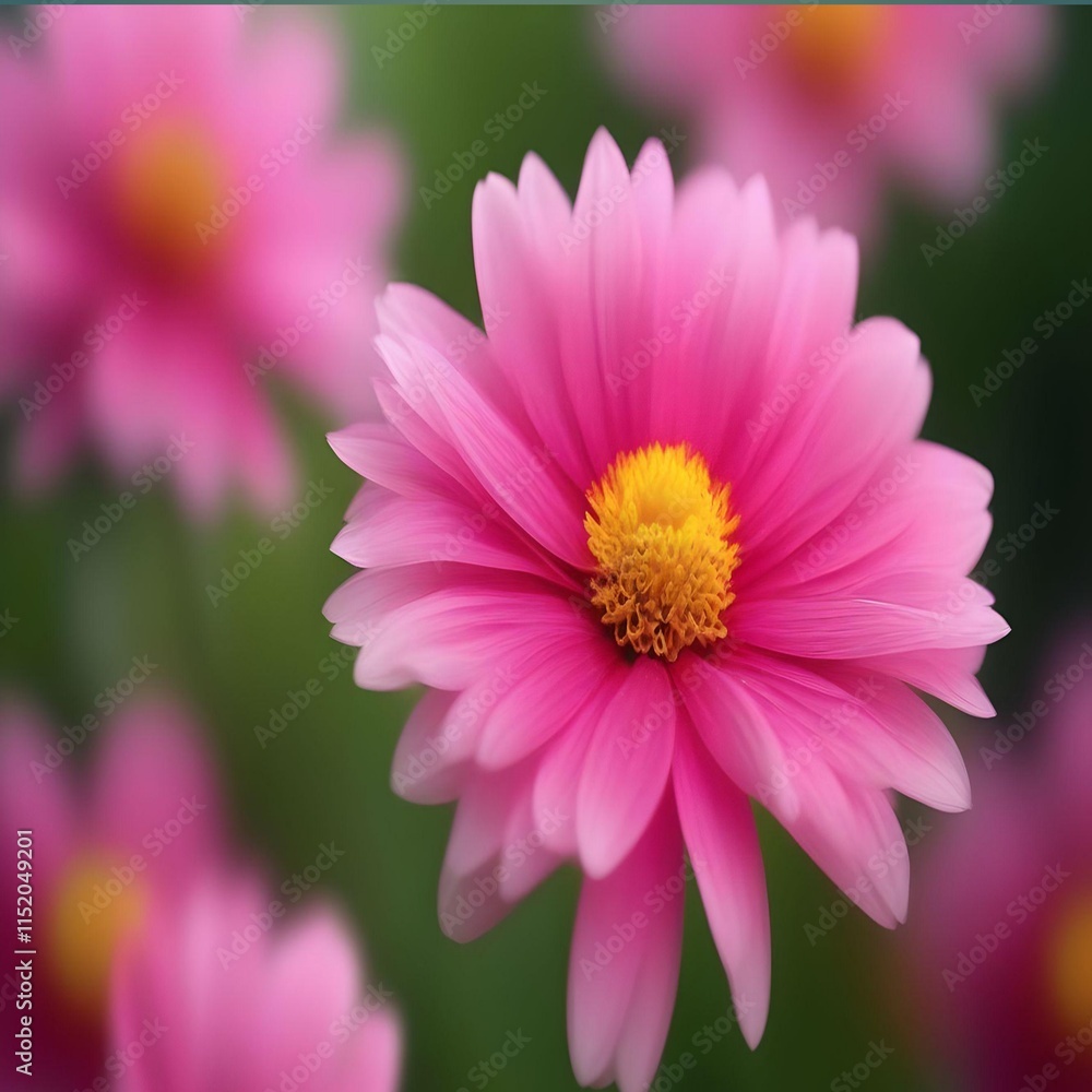 Obraz premium pink daisy flower