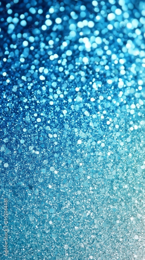 Fototapeta premium Shimmering Blue Glitter for Backgrounds - Made with Generative AI