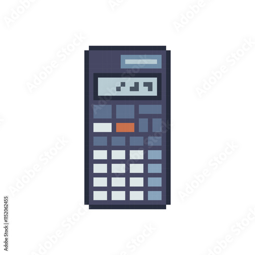 calculator math icon pixel art