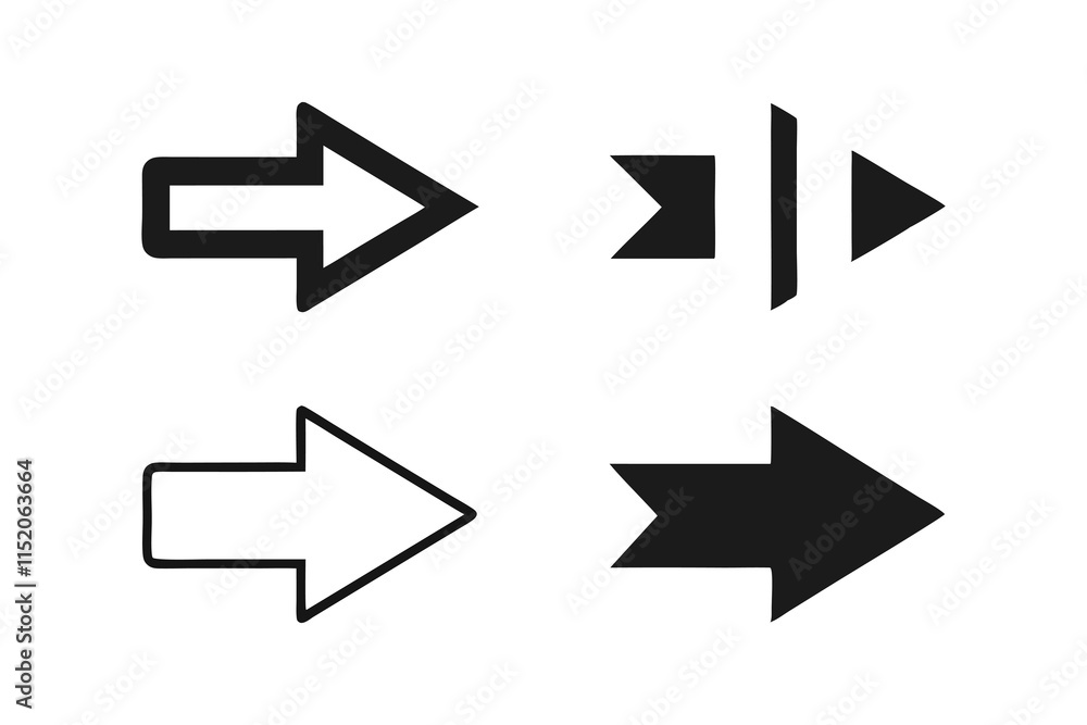 black arrow icon, simple modern thin arrows symbol silhouette illustration isolated on transparent png background black arrow icon, simple modern thin arrows symbol silhouette illustration isolated on transparent png background